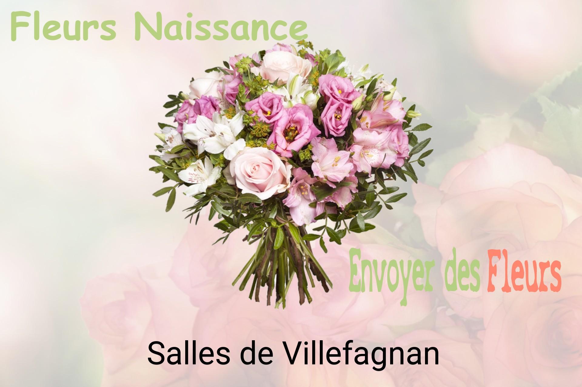 Bouquet de fleurs de naissance livré à Salles-de-Villefagnan